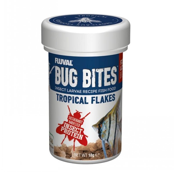 Fluval Bug Bites Tropical Flakes 18g 